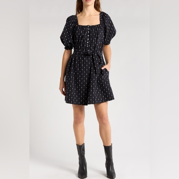 Dresses & Skirts - MOTHER The Run Wild Dot Line Cotton Dress